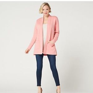 Isaac mizrahi live SOHO plushed back cardigan szL